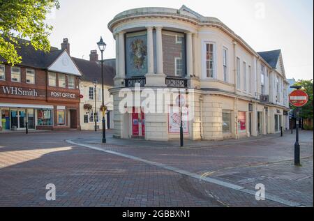 the high street and town centre in ashford kent Stock Photo