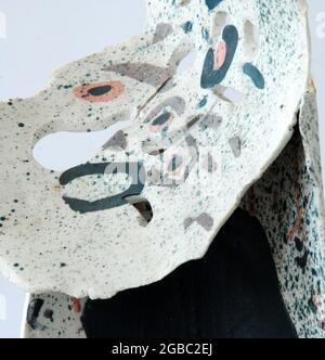 creative clay ceramic art ,shapes, forms, pieces Stock Photo