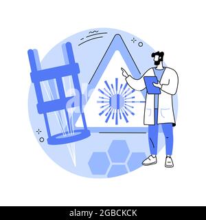 Laser technologies abstract concept vector illustration. Stock Vector