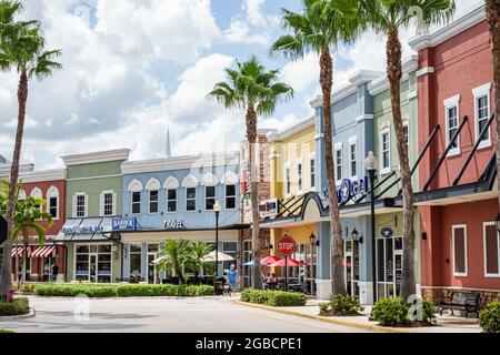 Florida Port St. Saint Lucie Tradition Square,shopping shops marketplace stores small businesses, Stock Photo