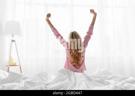 Lifestyle, vitality, start of great day and good morning Stock Photo