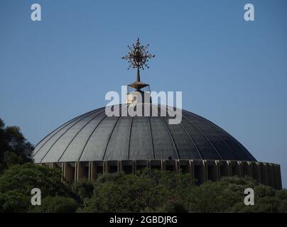 Church of Our Lady Mary of Zion containing Ark of Covenant in ancient city of Aksum, Ethiopia. Stock Photo