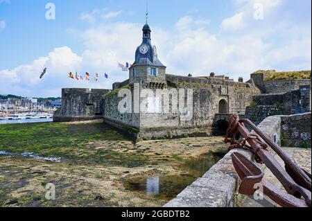 old city part of Concarneau in Brittany, France Stock Photo