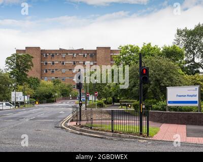 Entrance to the Freeman Hospital in Newcastle upon Tyne, UK Stock Photo ...