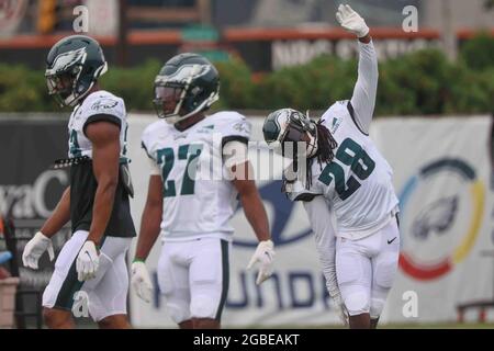 Philadelphia Eagles' Anthony Harris in action during practice at NFL  football team's training camp, Saturday, July 30, 2022, in Philadelphia.  (AP Photo/Chris Szagola Stock Photo - Alamy