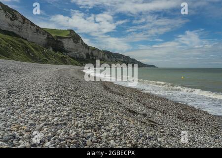 Opal coast near Etretat in northern France. Stock Photo