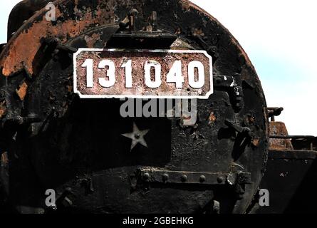 Old Trains in Romania Stock Photo