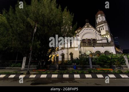 Colonial building at Semarang, Central Java, Indonesia Stock Photo