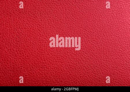 Top View Of Red Leather Texture Stock Photo