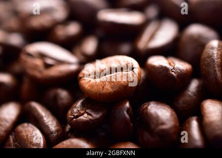 Macro Image Of  Roasted Coffee Beans Stock Photo