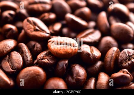 roasted coffee beans texture background, coffee beans Stock Photo