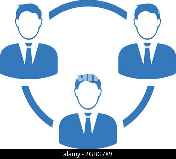 Communication, connection, team icon - Perfect use for designing and developing websites, printed files and presentations, Promotional Materials and m Stock Vector