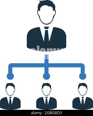 hierarchy, leader icon - Simple editable vector EPS file. Stock Vector