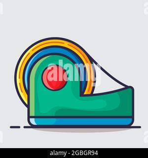 adhesive tape isolated cartoon vector illustration in flat style Stock Vector