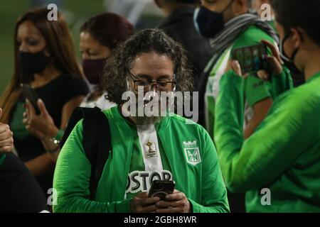 August 3 2021 Atletico Nacional fan during the match on date 3 between Independiente Santa Fe and Atletico Nacional for the BetPlay League DIMAYOR Credit Image Daniel Garzon Herazo ZUMA Press Wire