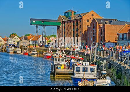 Wells-next-the-Sea on the Northern coast of Norfolk in England. Stock Photo