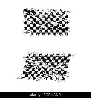 Sport flags grunge set Stock Vector
