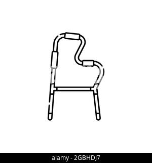 Crutch olor line icon. Pictogram for web page, mobile app, promo. UI UX GUI design element. Editable stroke. Stock Vector