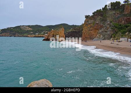 Beaches and coves of Begur, Gerona Catalonia Spain Stock Photo