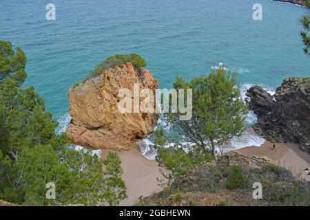 Beaches and coves of Begur, Gerona Catalonia Spain Stock Photo