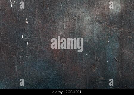 Distressed dark wall texture, grunge background. Stock Photo