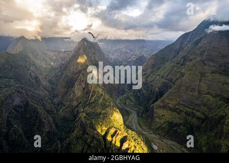 Cirque de Mafate - Cap Noir - Reunion Island Stock Photo