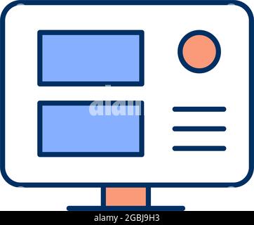 Information security RGB color icon Stock Vector