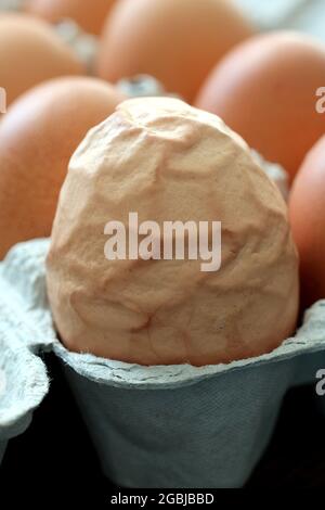 Deformed Chicken Egg Stock Photo