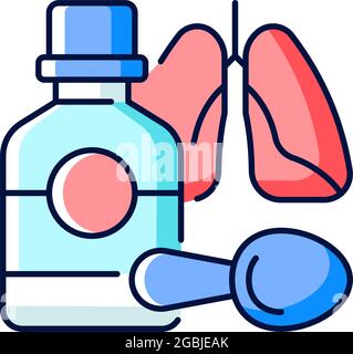 Drugstore cough syrup icon. Cartoon of drugstore cough syrup vector ...