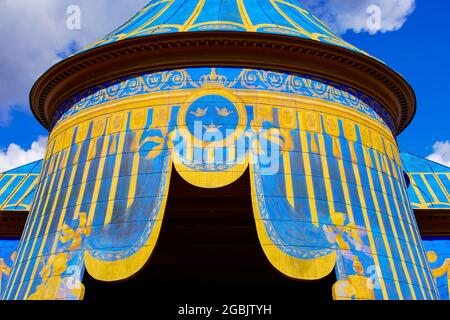 Famous Copper Tent at the Haga Park, in Solna municipality outside Stockhom, Sweden. Stock Photo