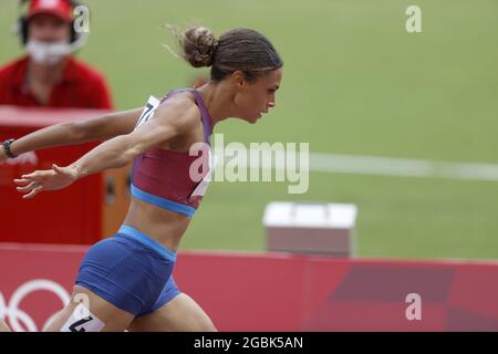 Sydney McLAUGHLIN (USA) Winner Gold Medal during the Olympic Games Tokyo 2020, Athletics Women's 400m Hurdles Final on August 4, 2021 at Olympic Stadium in Tokyo, Japan - Photo Photo Kishimoto / DPPI Stock Photo