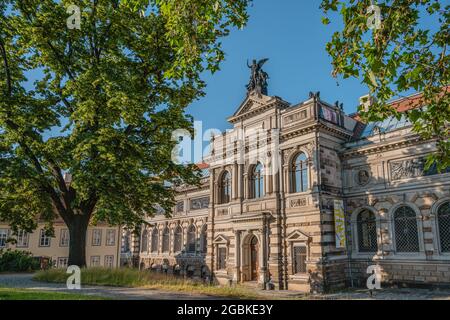 Albertinum modern art museum on Brühl's Terrace in Dresden, Saxony, Germany Stock Photo