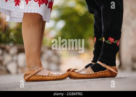 Serbian traditional folk costume Stock Photo