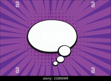 Empty pink cartoon black and white cloud, expression speech boxes. Stock Vector