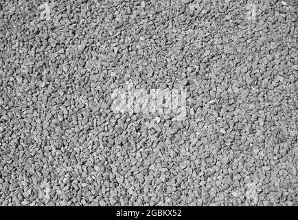 Small crushed stone as an abstract background. Stock Photo