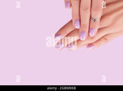 The 'Digital Lavender' Nail Trend Is The New Nostalgic Manicure To Try |  BEAUTY/crew