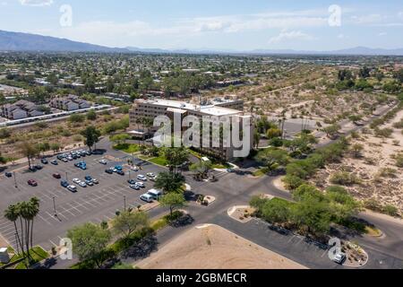 Hilton Hotel in Tucson, Arizona, aerial view Stock Photo