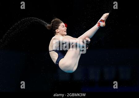 Tokyo, Japan. 4th Aug, 2021. ANDREA SPENDOLINI SIRIEIX (GBR) competes in the Women's 10m Platform Preliminary during the Tokyo 2020 Olympic Games at Tokyo Aquatics Centre. (Credit Image: © Rodrigo Reyes Marin/ZUMA Press Wire) Stock Photo