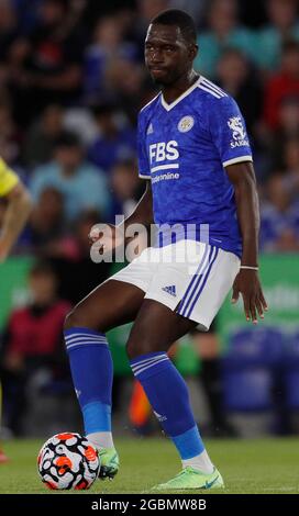 Leicester, England, 4th August 2021.  Boubakary Soumare of Leicester City during the Pre Season Friendly match at the King Power Stadium, Leicester. Picture credit should read: Darren Staples / Sportimage Stock Photo