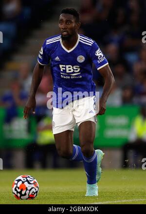 Leicester, England, 4th August 2021.  Wilfred Ndidi of Leicester City during the Pre Season Friendly match at the King Power Stadium, Leicester. Picture credit should read: Darren Staples / Sportimage Stock Photo