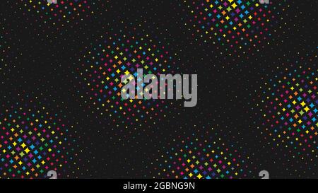 Color Halftone Effect With Black Stock Vector
