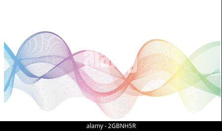 Abstract Wavy Stripes HD Stock Vector