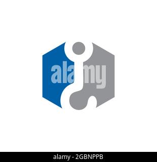 A vector Illustration of Towing and Crane Logo Sign Stock Vector