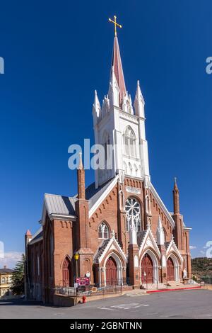 Historic St. Mary's in the Mountains Catholic Church, Virginia City, Nevada Stock Photo