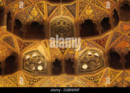 Interior view of the dome of the tomb of Sheikh Safi-ad-din Ardabili located in Ardabil, Iran Stock Photo