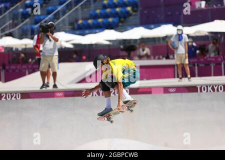 Keegan PALMER (AUS), AUGUST 5th, 2021 - Skateboarding : Men's Park Final during the Tokyo 2020 Olympic Games at Ariake Sports Park Skateboarding in Tokyo, Japan. Credit: AFLO SPORT/Alamy Live News Stock Photo