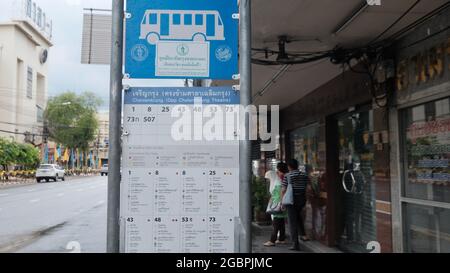 Wat Mangkon MRT Station Bangkok Thailand Stock Photo