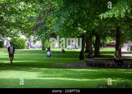 Deans Park Alongside York Cathderal in York, UK Stock Photo