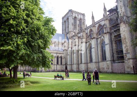 Deans Park Alongside York Cathderal in York, UK Stock Photo