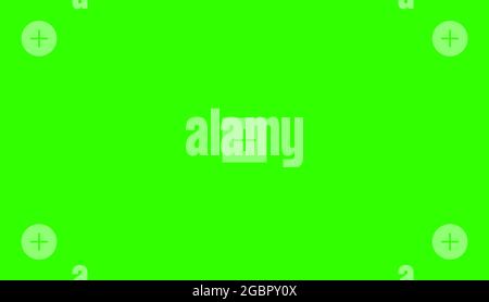 Green colored chroma key background screen flat style design vector illustration. Stock Vector